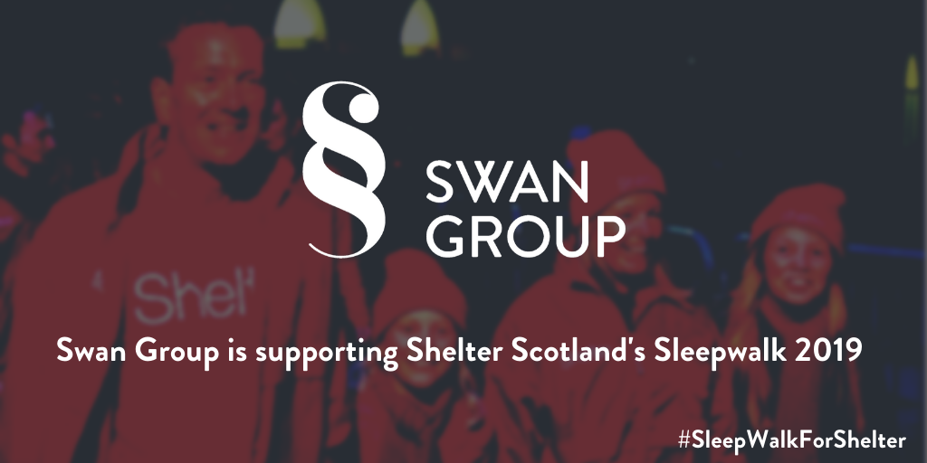 Featured image for “Swan Group is supporting Shelter Scotland’s Sleepwalk 2019”